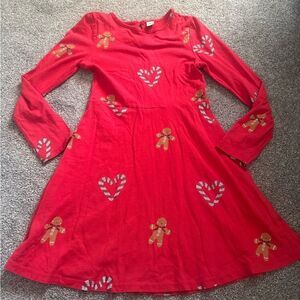 Tu Red Candy Cane Gingerbread Dress Sz 8